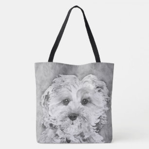 Bolso De Tela Perrito "Ollie" de Cavapoo.