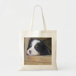 Bolso De Tela Perrito triste del perro de montaña de Bernese