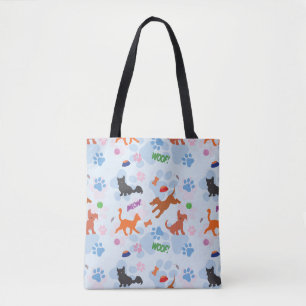 Bolso De Tela Perritos y gatitos