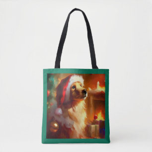 Bolso De Tela Perro 1 de los navidades