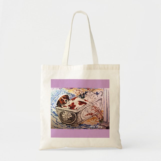 Bolso De Tela Perro a la deriva (Frente)