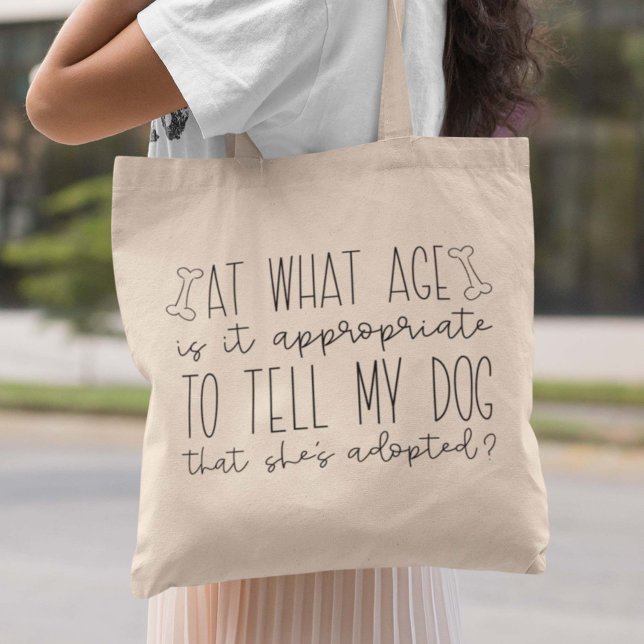 Bolso De Tela Perro adoptado (Subido por el creador)