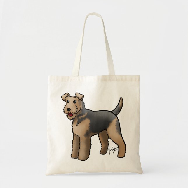 Bolso De Tela Perro - Airedale (Frente)