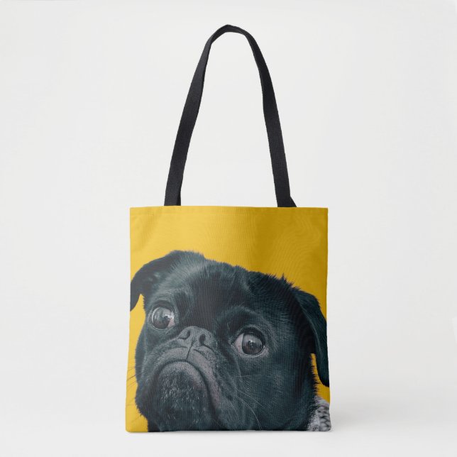 Bolso De Tela perro amarillo (Anverso)