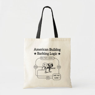 Bolso De Tela Perro Americano Bulldog Lógica Amantes de Perros C