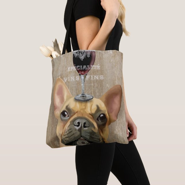 Bolso De Tela Perro Au Vin, Bulldog francés (Detalle)