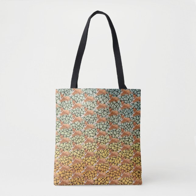 Bolso De Tela Perro Basenji Elegante (Anverso)
