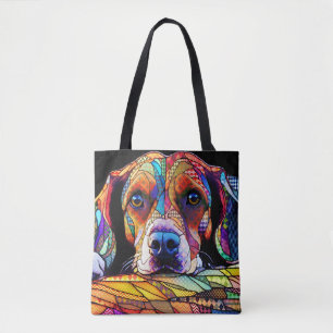 Bolso De Tela Perro Beagle Multicolor 178