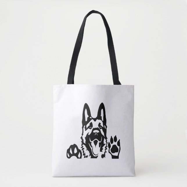 Bolso De Tela perro berger allemand (Anverso)