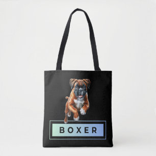 Bolso De Tela Perro Boxer - Saltos y Límites