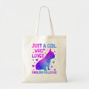 Bolso De Tela Perro Bulldog Inglés Perro Lover Perro Girasol Mej