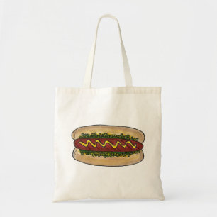Bolso De Tela Perro caliente con bolsita de té de comida rápida
