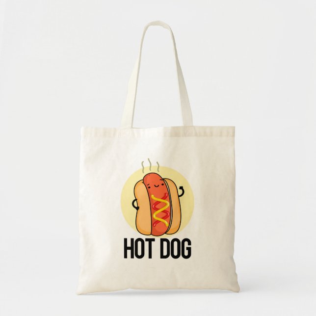 Bolso De Tela Perro caliente Gracioso Perro caliente Alimento Pu (Frente)