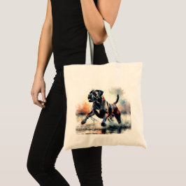 Bolso De Tela Perro Cane Corso de acuarela