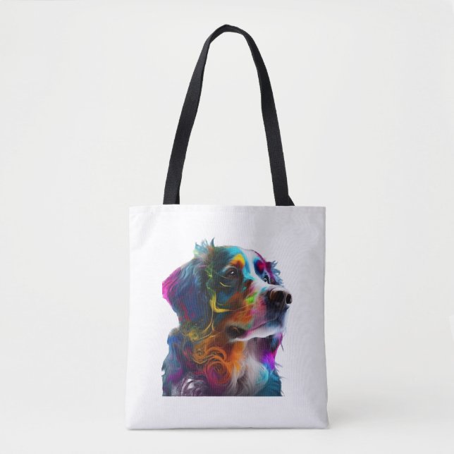 BOLSO DE TELA PERRO COLORFUENTE (Anverso)