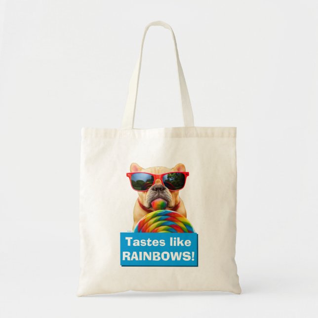 Bolso De Tela Perro con chupete grande (Frente)