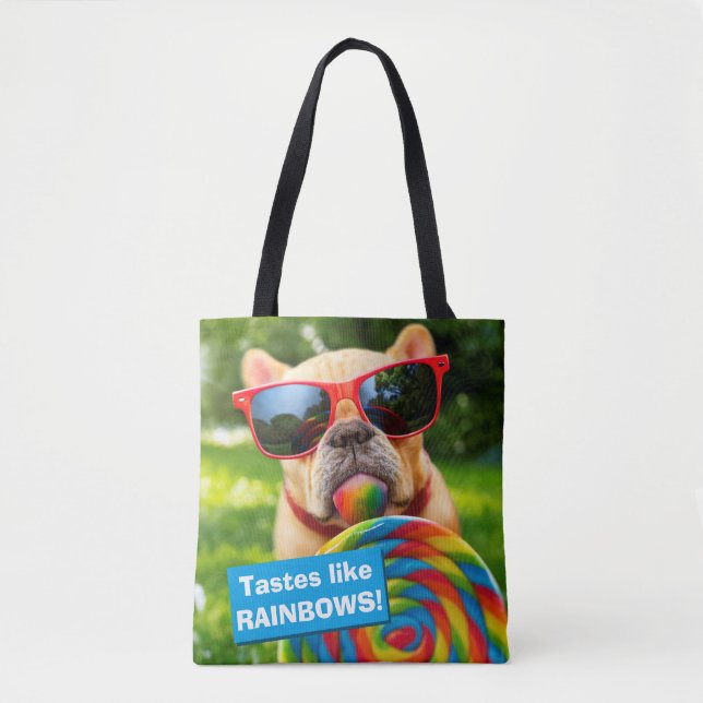 Bolso De Tela Perro con chupete grande (Anverso)