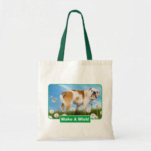 Bolso De Tela Perro con Dandelion