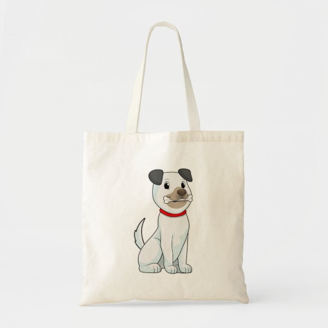 Bolso De Tela Perro con hueso (Frente)