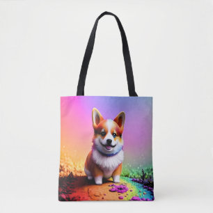 Bolso De Tela Perro Corgi De Cachorro Cúpido-36475