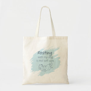 Bolso De Tela Perro de Agua Azul Hielo Retriever – Descansando c