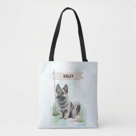 Bolso De Tela Perro de agua noruego Personalizado Dog