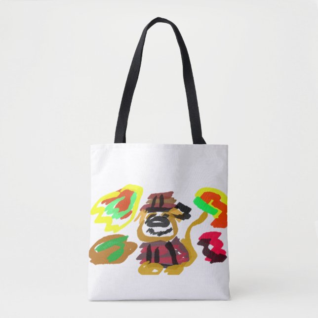 Bolso De Tela Perro de aguas de otoño  (Anverso)