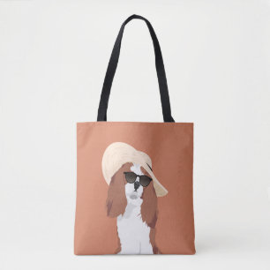 Bolso De Tela Perro de aguas de rey arrogante Charles de las