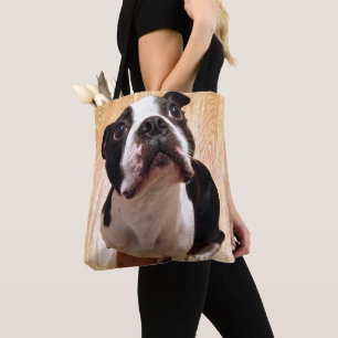 Bolso De Tela Perro de Boston Terrier