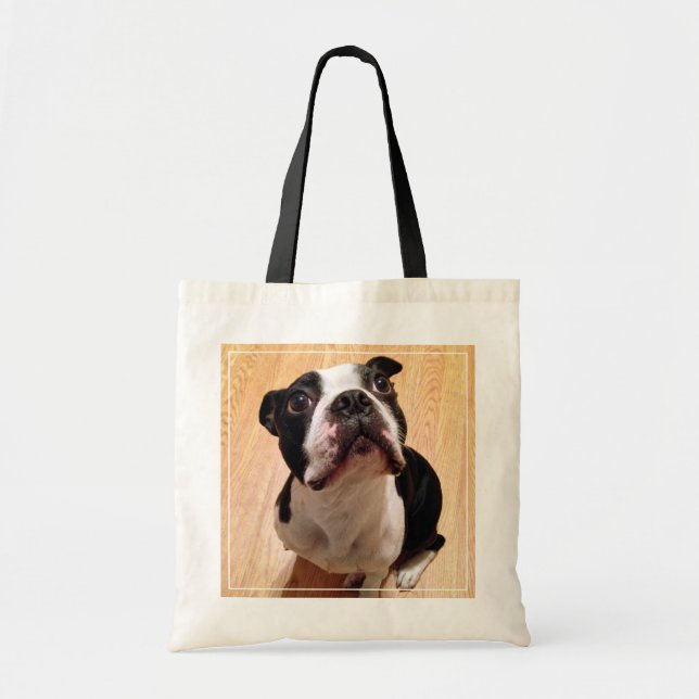 Bolso De Tela Perro de Boston Terrier (Frente)