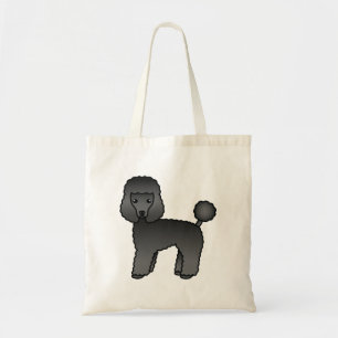 Bolso De Tela Perro de caricatura de juguete negro