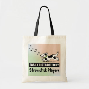 Bolso De Tela Perro de caricatura distrado por jugadores de Stru