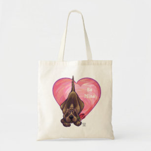 Bolso De Tela Perro de Caza Día de San Valentín