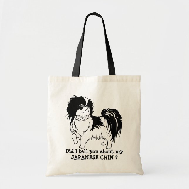 Bolso De Tela Perro de CHIN del JAPONÉS (Frente)