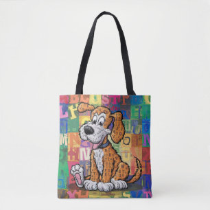 Bolso De Tela Perro de Dibujos Animados