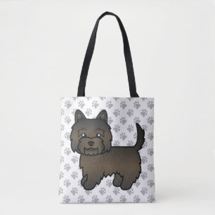 Bolso De Tela Perro de dibujos animados adorable Cairn Terrier B