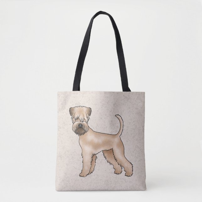 Bolso De Tela Perro de dibujos animados adorable de la llanta bl (Anverso)