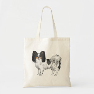 Bolso De Tela Perro de dibujos animados feliz y lindo tricolor p