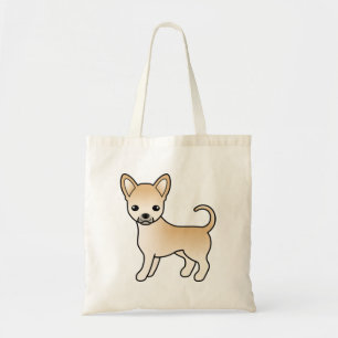 Bolso De Tela Perro de dibujos animados lindos Chihuahua de capa