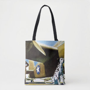 Bolso De Tela Perro de ejército