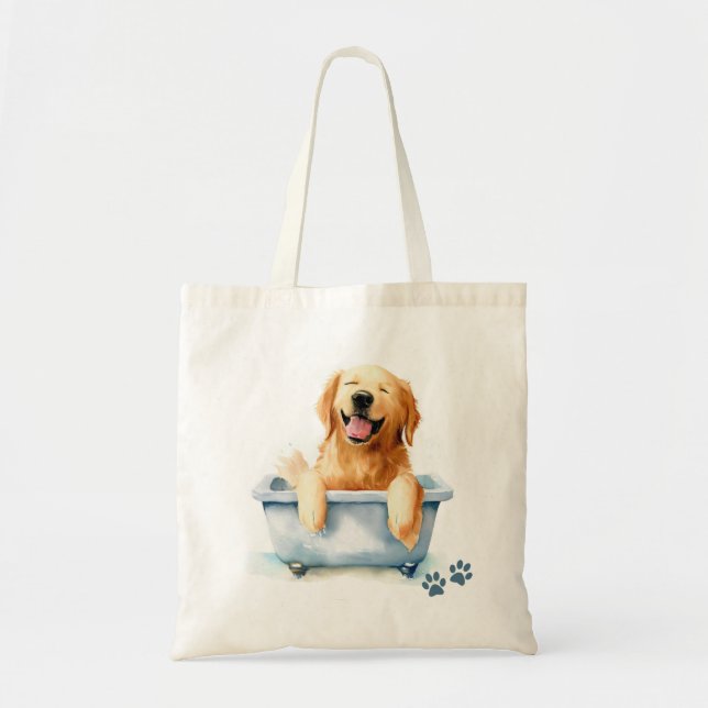 Bolso De Tela Perro de Golden Retriever (Frente)