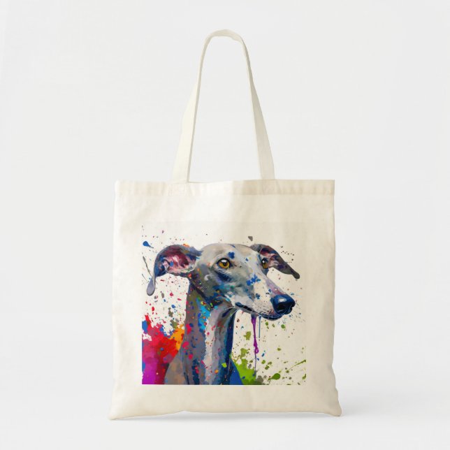 Bolso De Tela Perro de Greyhound (Frente)
