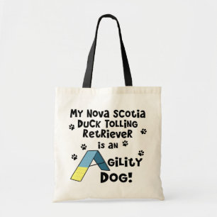Bolso De Tela Perro de la agilidad del Toller del pato