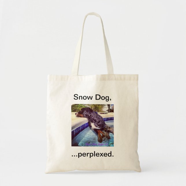 Bolso De Tela Perro de la nieve,… perplejo (Frente)