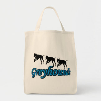 Bolso De Tela Perro de las siluetas de Greyhound