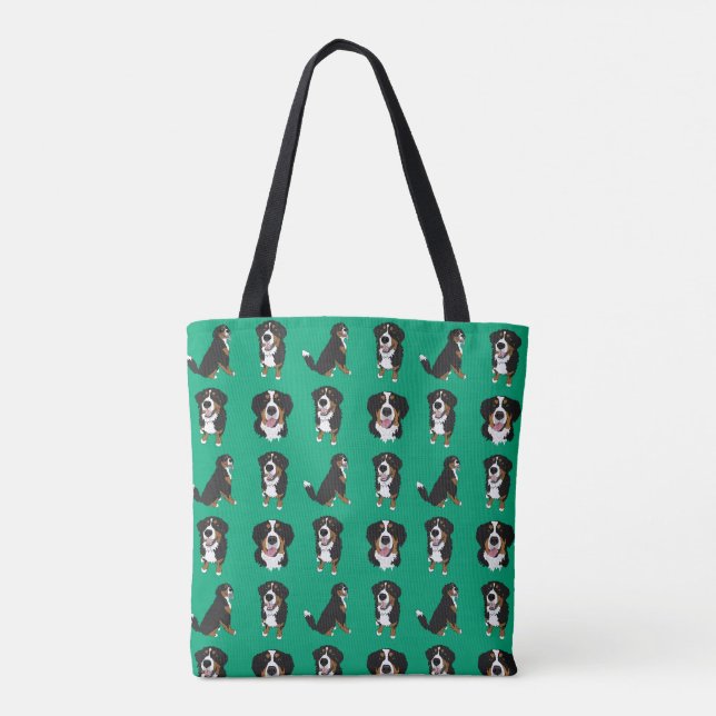 Bolso De Tela Perro de montaña de Bernese (Reverso)