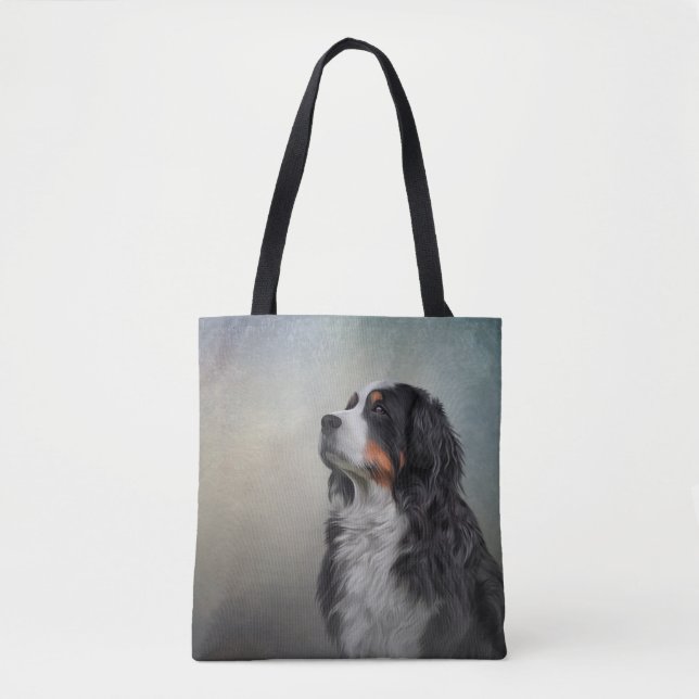 Bolso De Tela Perro de montaña de Bernese (Anverso)