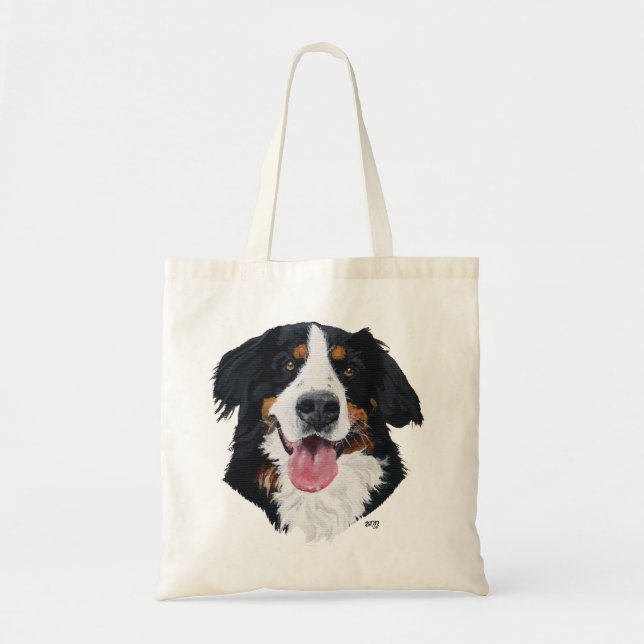 Bolso De Tela Perro de montaña de Bernese (Frente)