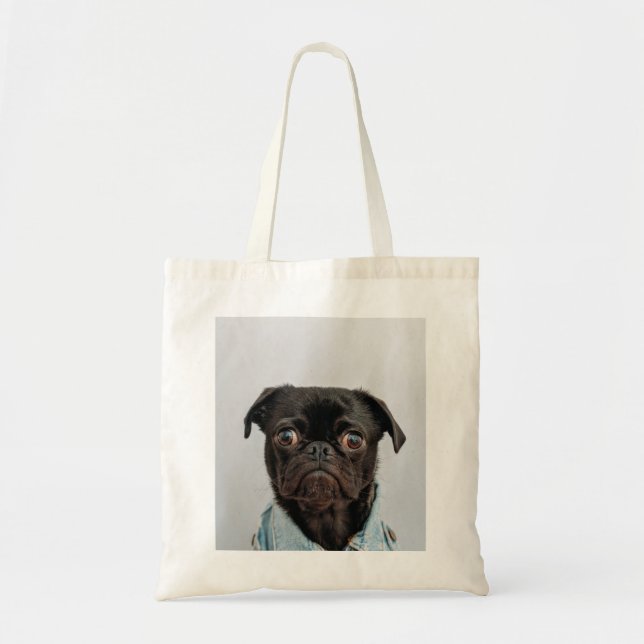 Bolso De Tela perro de negocios (Frente)