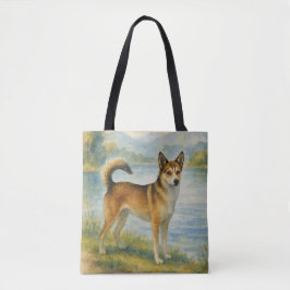 Bolso De Tela Perro de Noruega Lundehund
